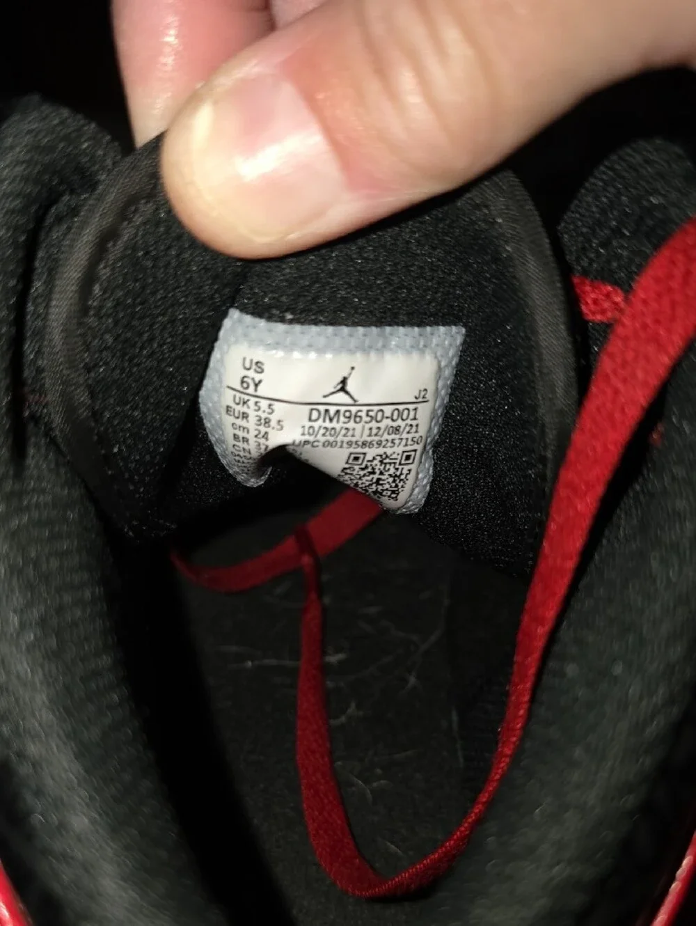 Air Jordan 1 Mid SS GS 'Black + Red = Bred'
